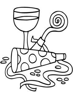 236x296 Printable Happy New Year Coloring Page. Free Pdf Download