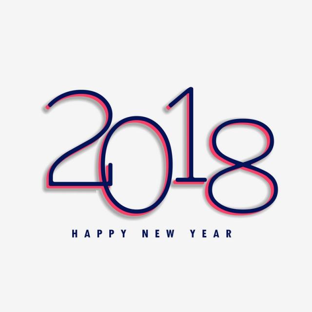 640x640 2018 Happy New Year Design Background, 2018, New, Year Png