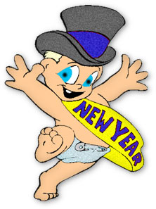 222x297 Baby New Year Clip Art