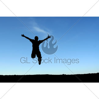 325x325 Happy Man Jumping Gl Stock Images