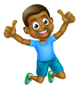 268x300 Jumping Happy Boy Royalty Free Stock Image