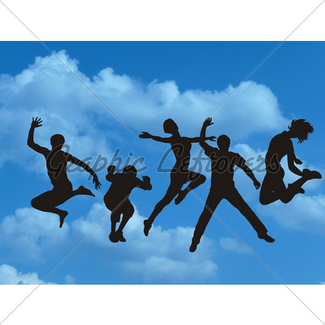 325x325 Jumping With Joy Gl Stock Images