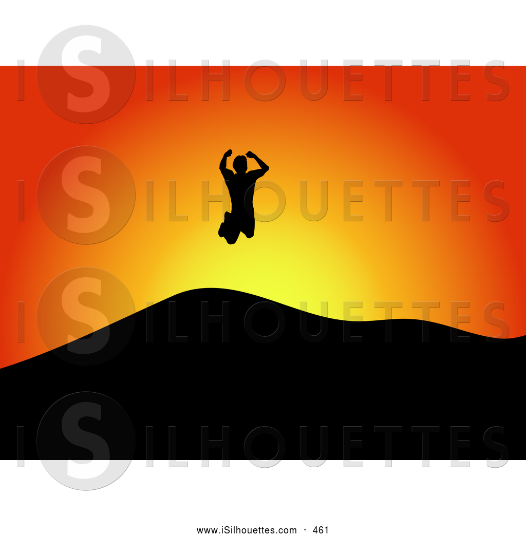 1024x1044 Silhouette Clipart Of A Happy Energetic Silhouetted Man Jumping