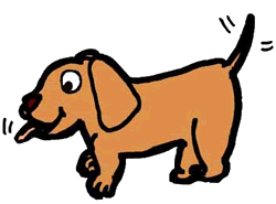 250x185 Puppy Dog Tails Clipart