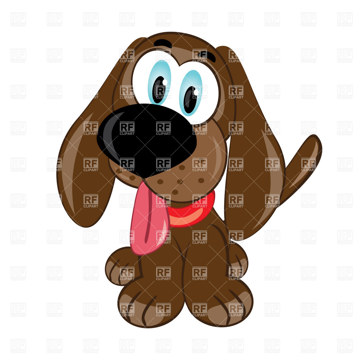 1200x1200 Seamless Background With Happy Puppy Royalty Free Vector Clip Art