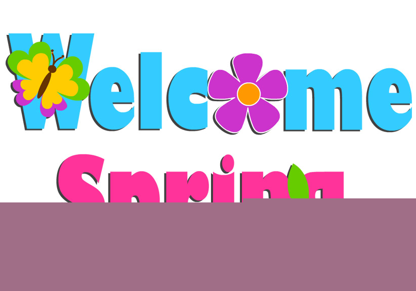 822x575 Happy Spring Clip Art