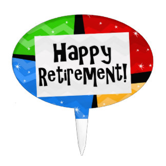 324x324 Happy Retirement Cake Toppers Zazzle