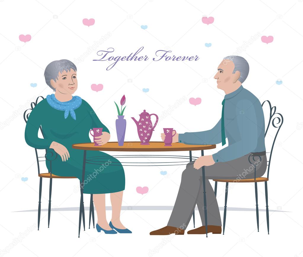 1023x868 Elderly, Retirement Age Couple Sitting