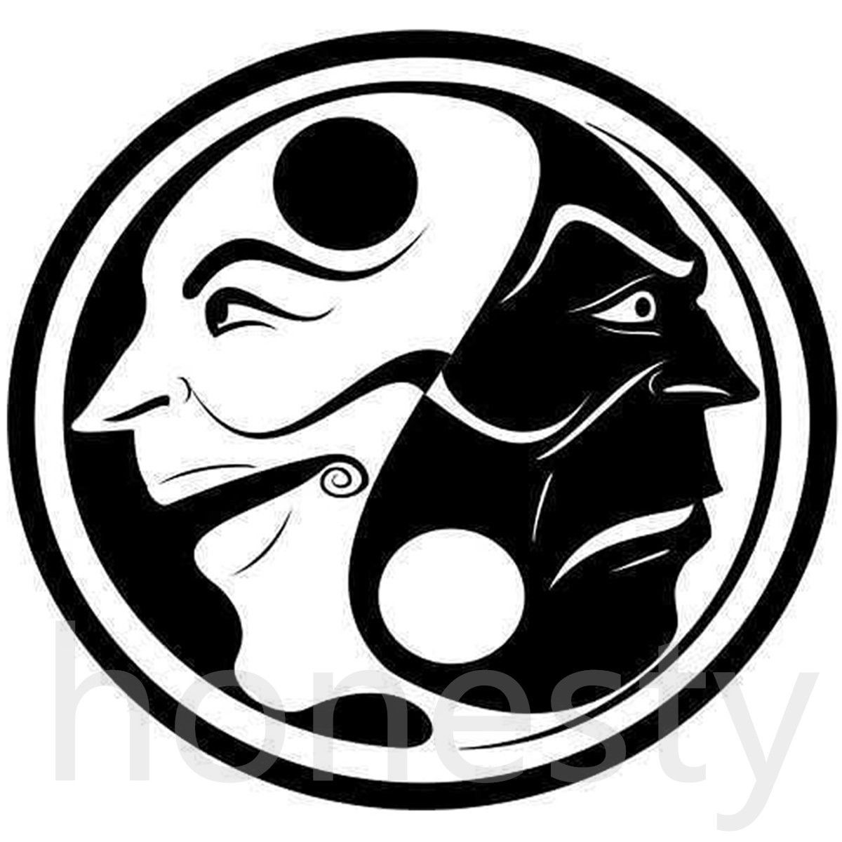 1200x1200 Happy Sad Face Car Laptop Truck Home Wall Glass Window Gross Door