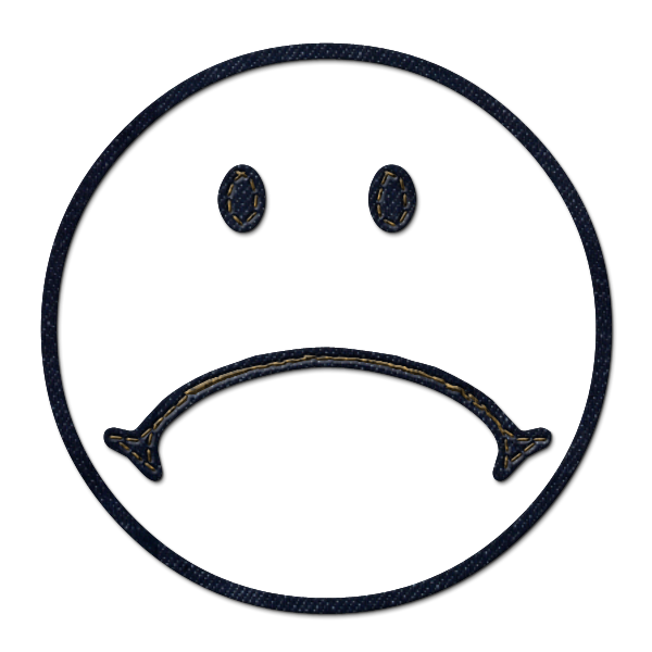 600x600 Sad Face Icon Style 1