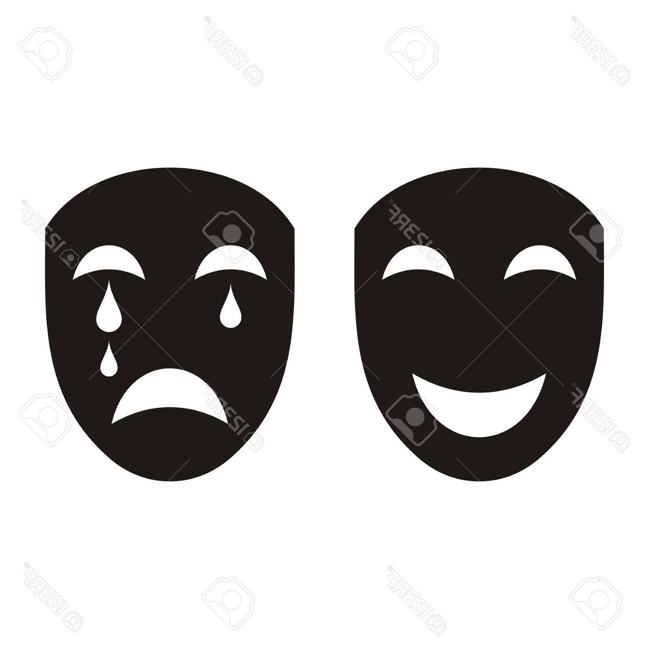 1300x1300 Theatre Clipart Happy Sad