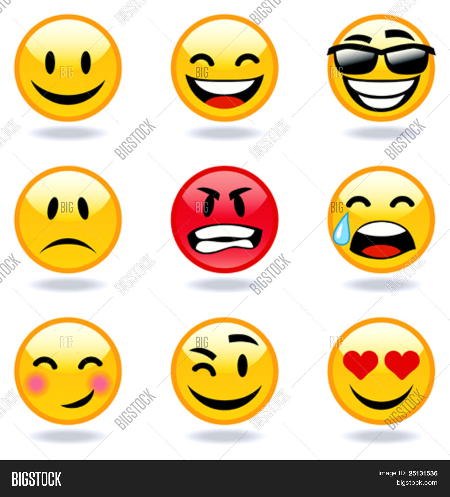 1467x1620 Happy, Sad, Angry, Love Faces Vector Amp Photo Bigstock