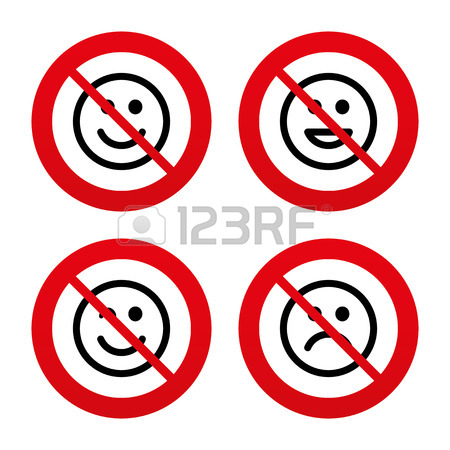 450x450 Smile Icons. Happy, Sad And Wink Faces Symbol. Laughing Lol Smiley