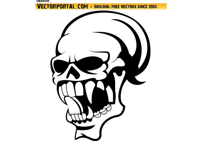700x490 Viking Skull Vector