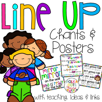 350x350 Line Up Chants Posters Classroom Management, Students