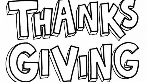 500x280 Awesome Thanksgiving Pictures To Color And Print Free Coloring