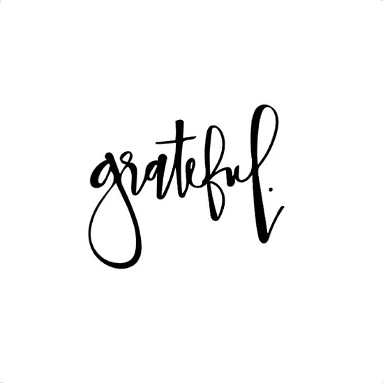 549x549 Happy Thanksgiving! Monochromatic Calligraphy.