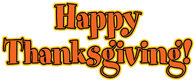 400x166 Happy Thanksgiving Clipart