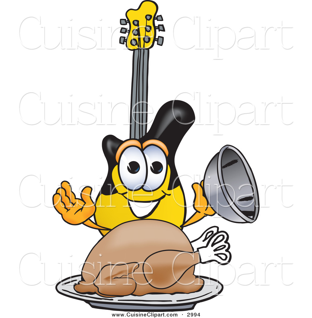 1024x1044 Cuisine Clipart Of A Hungry And Happy Guitar Mascot Cartoon