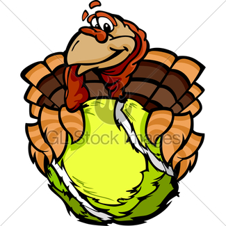 325x325 Baseball Or Softball Happy Thanksgiving Holiday Turkey Ca Gl