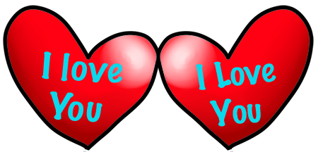 450x216 Love Clipart Happy Valentine Heart