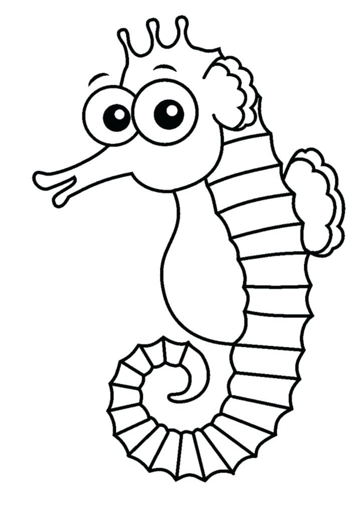 726x1024 Hard Seahorse Coloring Pages 7 Free Printable Thaypiniphone