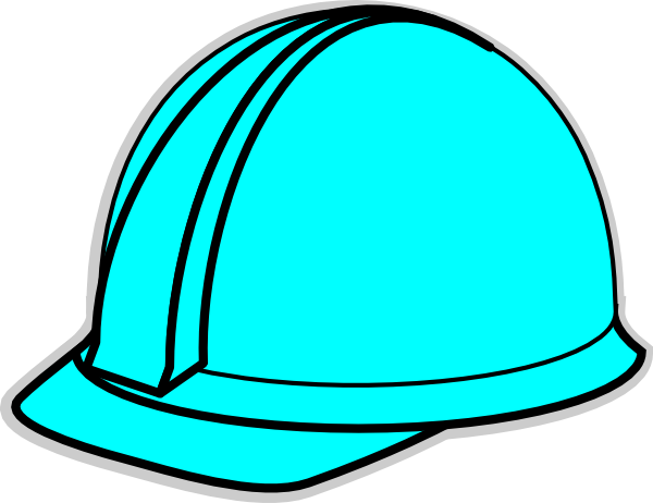 600x462 Turquoise Hard Hat Clip Art