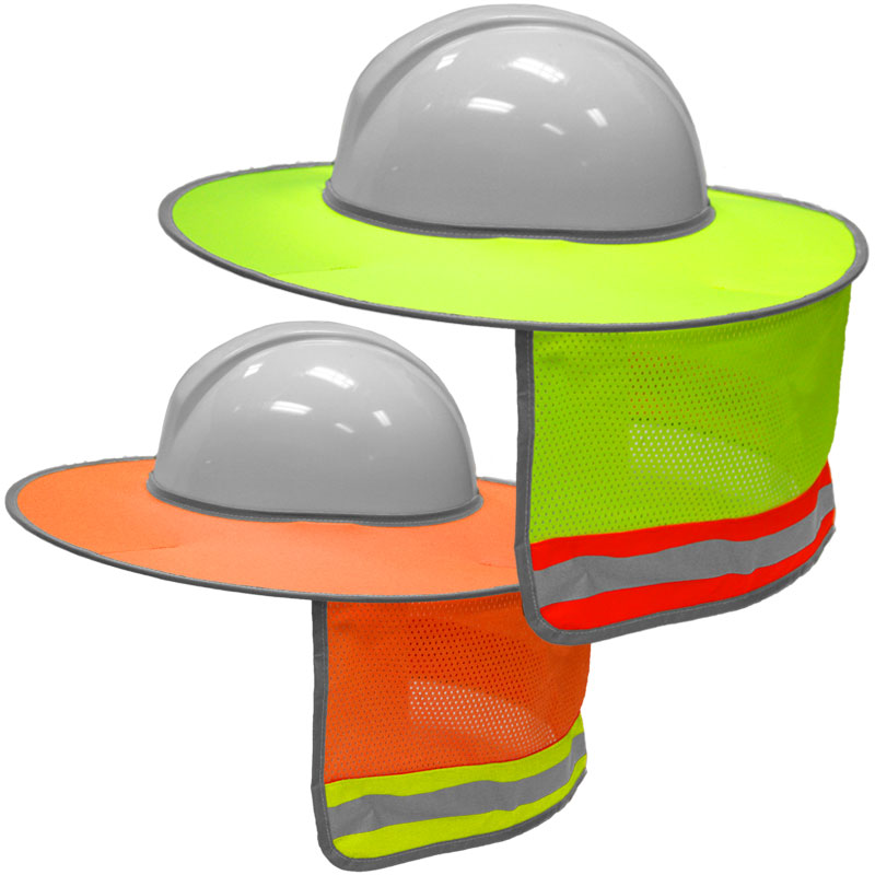 800x800 Ml Kishigo Full Brim Hivis Hard Hat Sun Shield