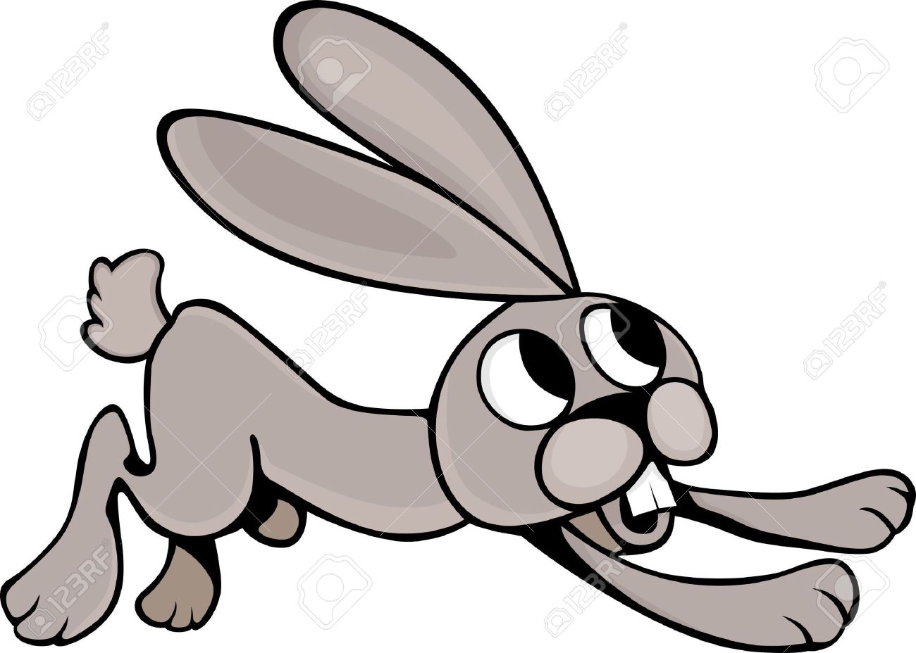1300x928 Hare Running On White Royalty Free Cliparts, Vectors, And Stock