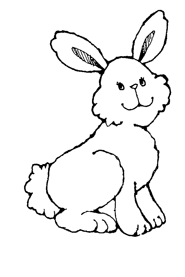593x888 Hare Clipart Black And White
