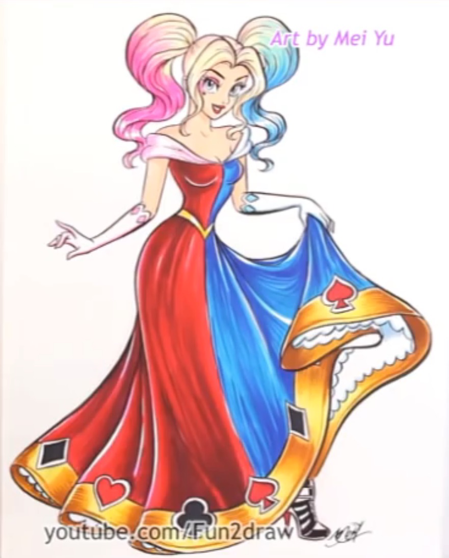881x1094 Harley Quinn As A Disney Princess By Mei Yu Harley Quinn New