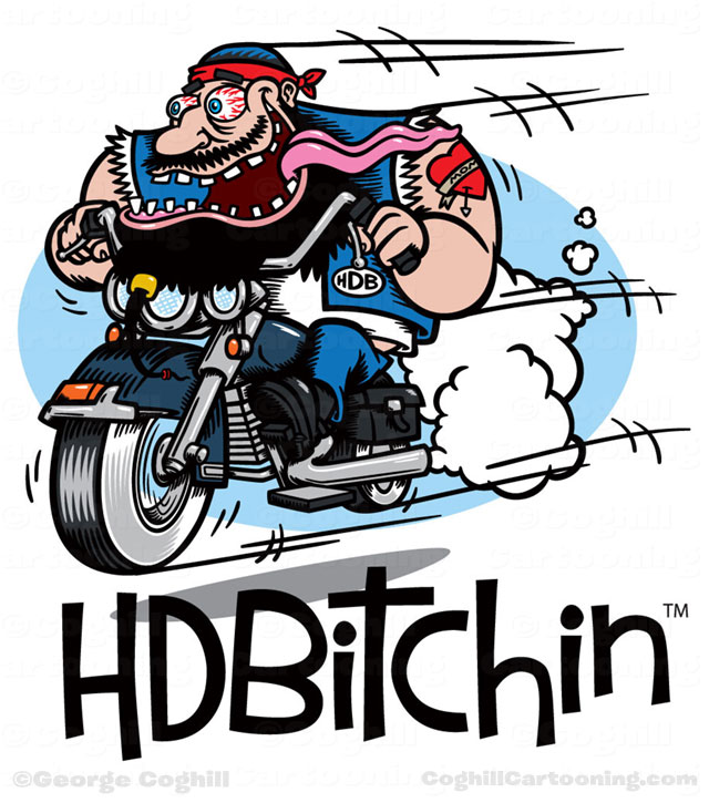640x725 Harley Davidson Clipart Cartoon