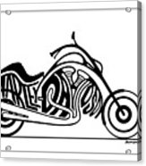 163x186 Harley Davidson Painting By Dennis Baumbach