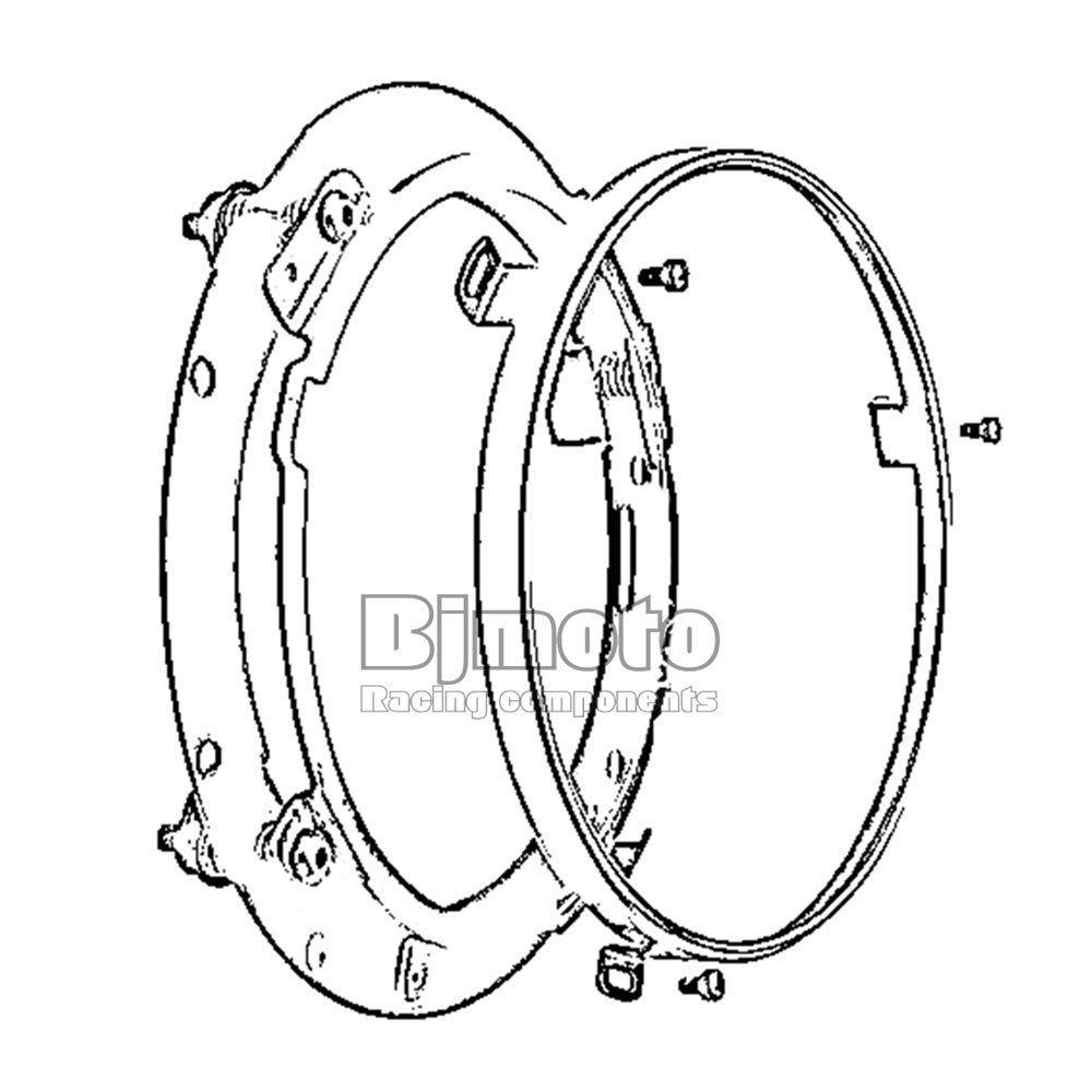 1000x1000 Bjmoto Extension Trim Ring For Harley Davidson 7 Motorcycle