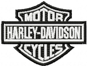 293x221 Harley Davidson Motorcycle Logo Machine Embroidery