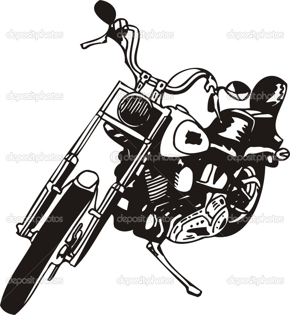 942x1024 Clip Art Harley Motorcycle Clip Art