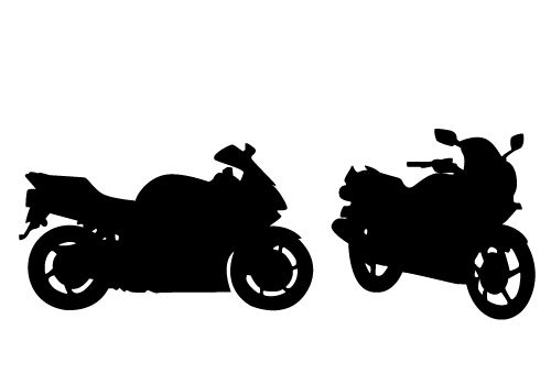 500x350 Stunning View Of A Motorcycle Silhouette Vector Free Download Clip