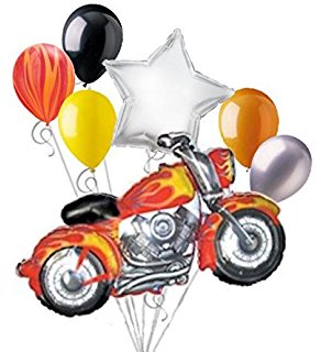 292x320 Loonballoon Motorcycle Harley Davidson Hog Bike Blue