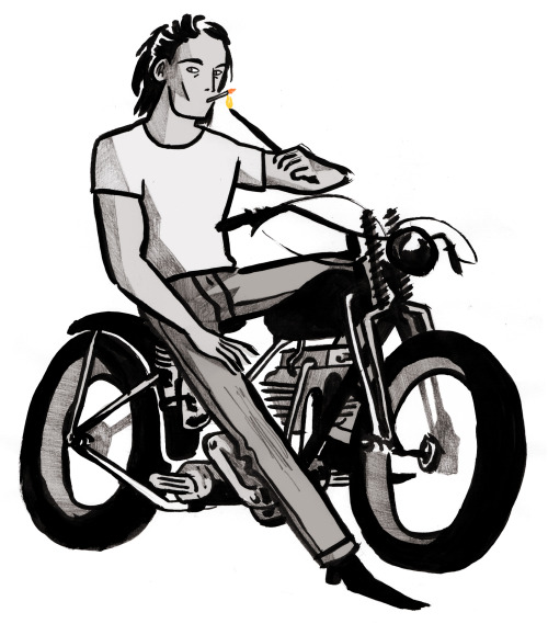 500x579 Vintage Motorcycle Clipart Black And White