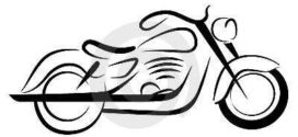 272x125 Harley Davidson Motorcycle Clipart Black And White Collection