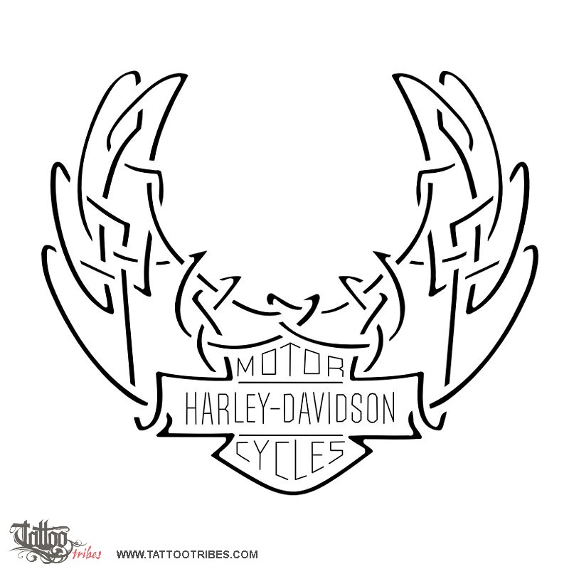 800x800 Harley Davidson Clipart Tribal