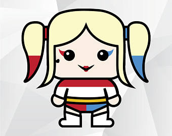 340x270 Harley Quinn Clipart Etsy