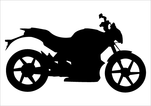 501x351 Biker Clipart Silhouette