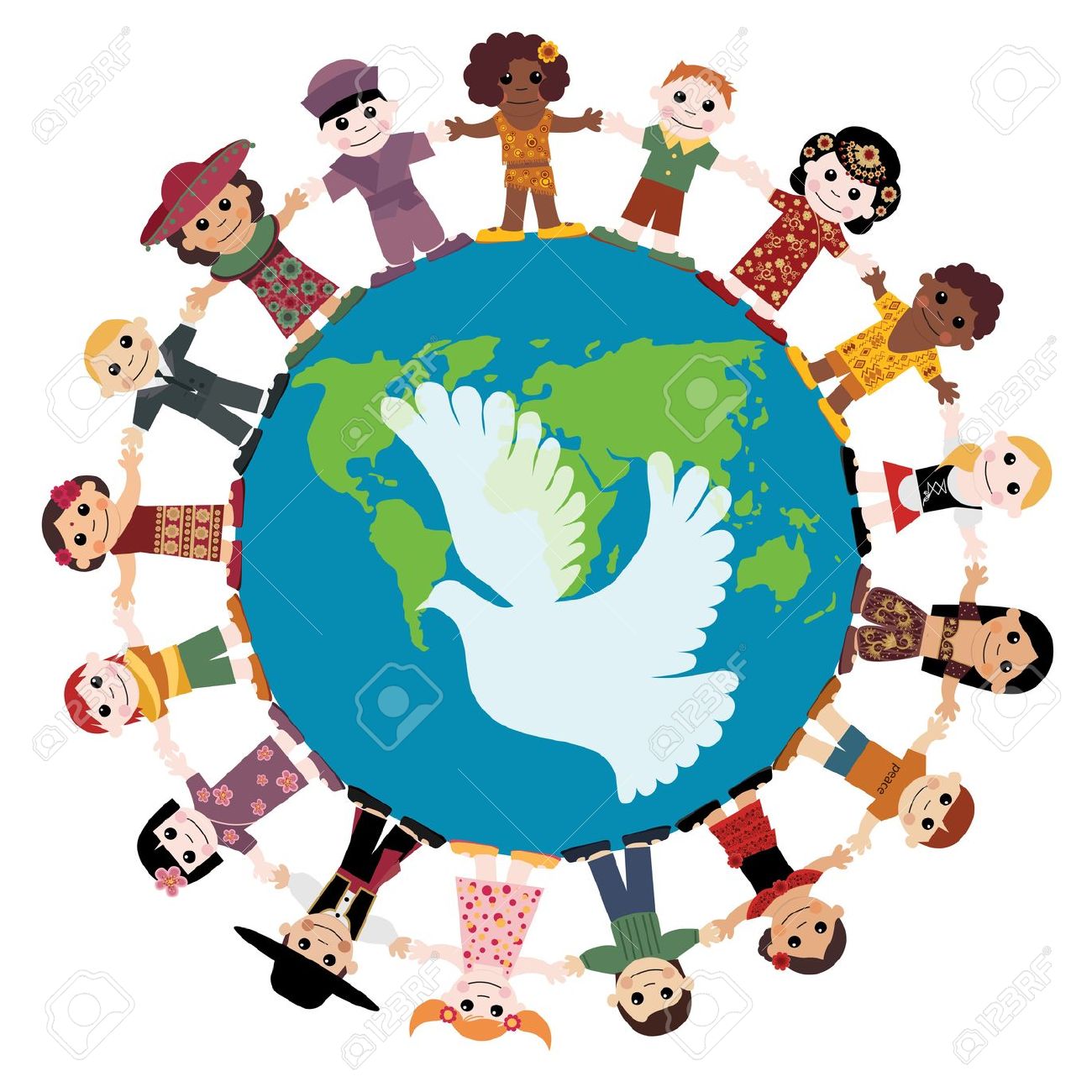 1300x1300 Globe Clipart Multicultural