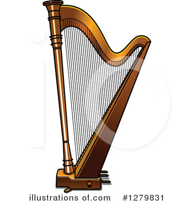400x420 Harp Clipart