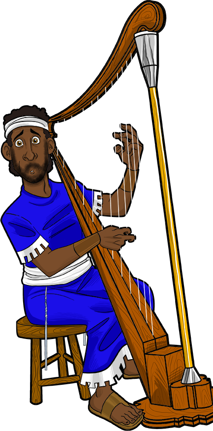 433x876 Harp Clipart David'S