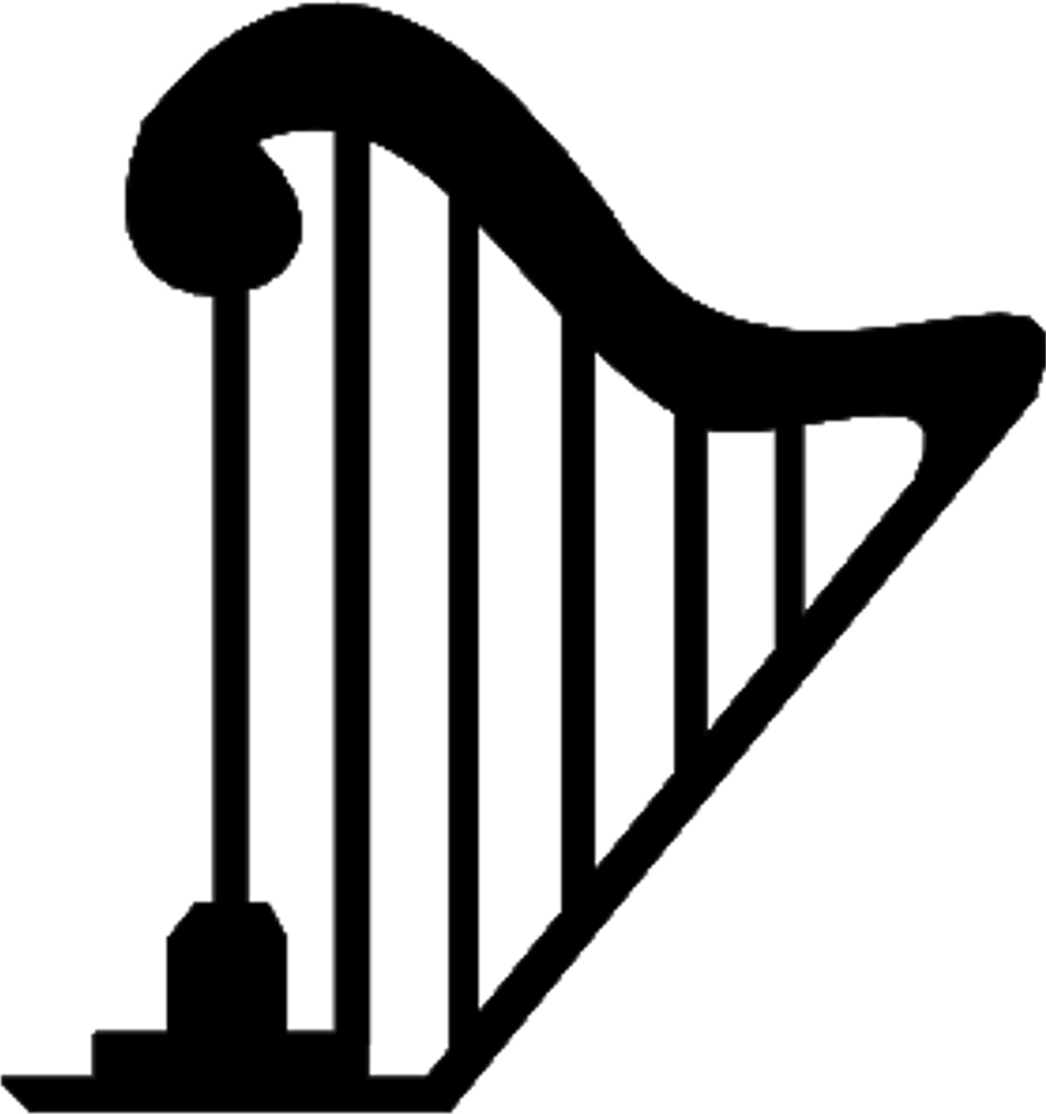 940x1001 Harp Koozies Personalized Clip Art