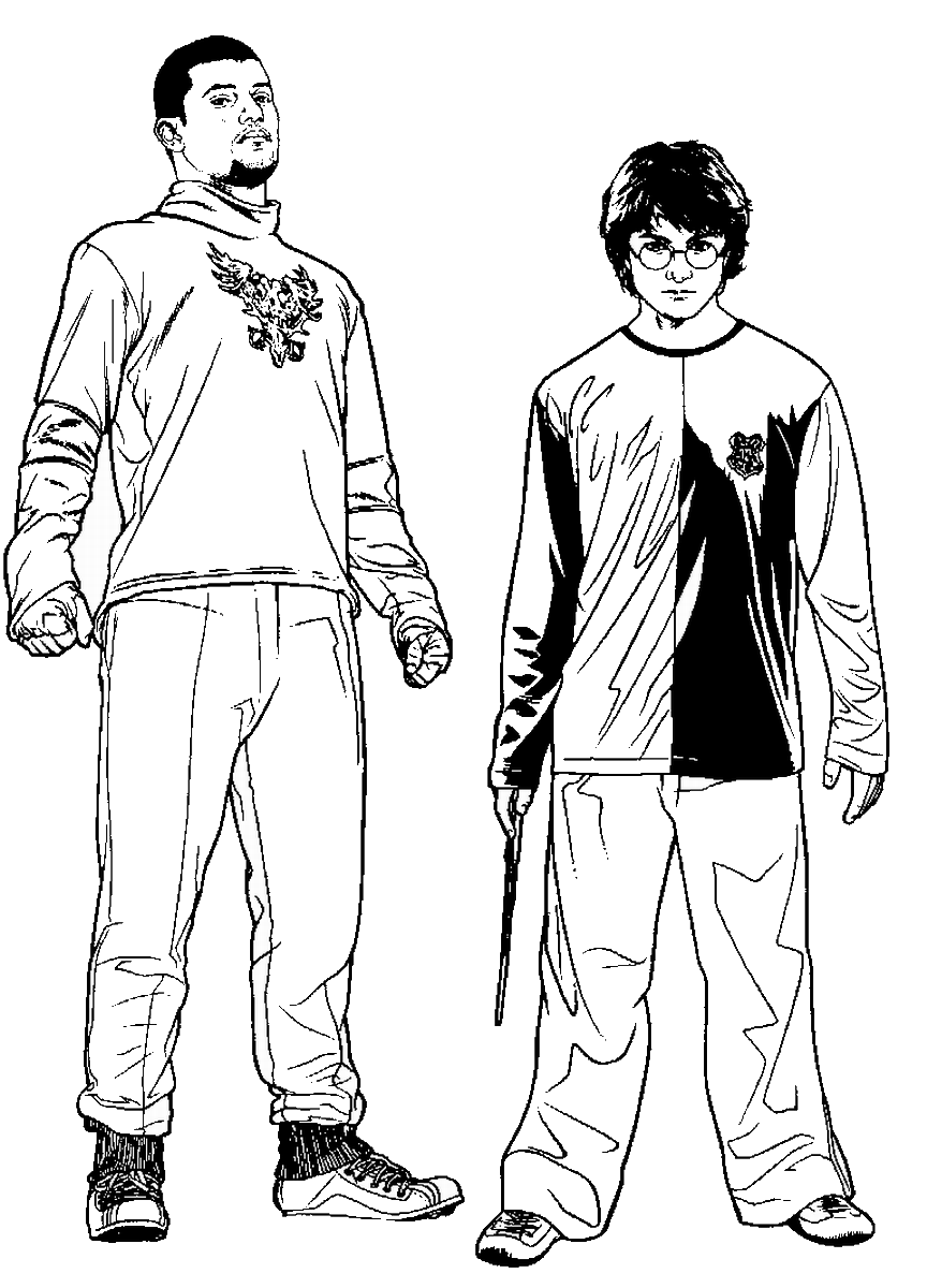 864x1200 Harry Potter Coloring Pages