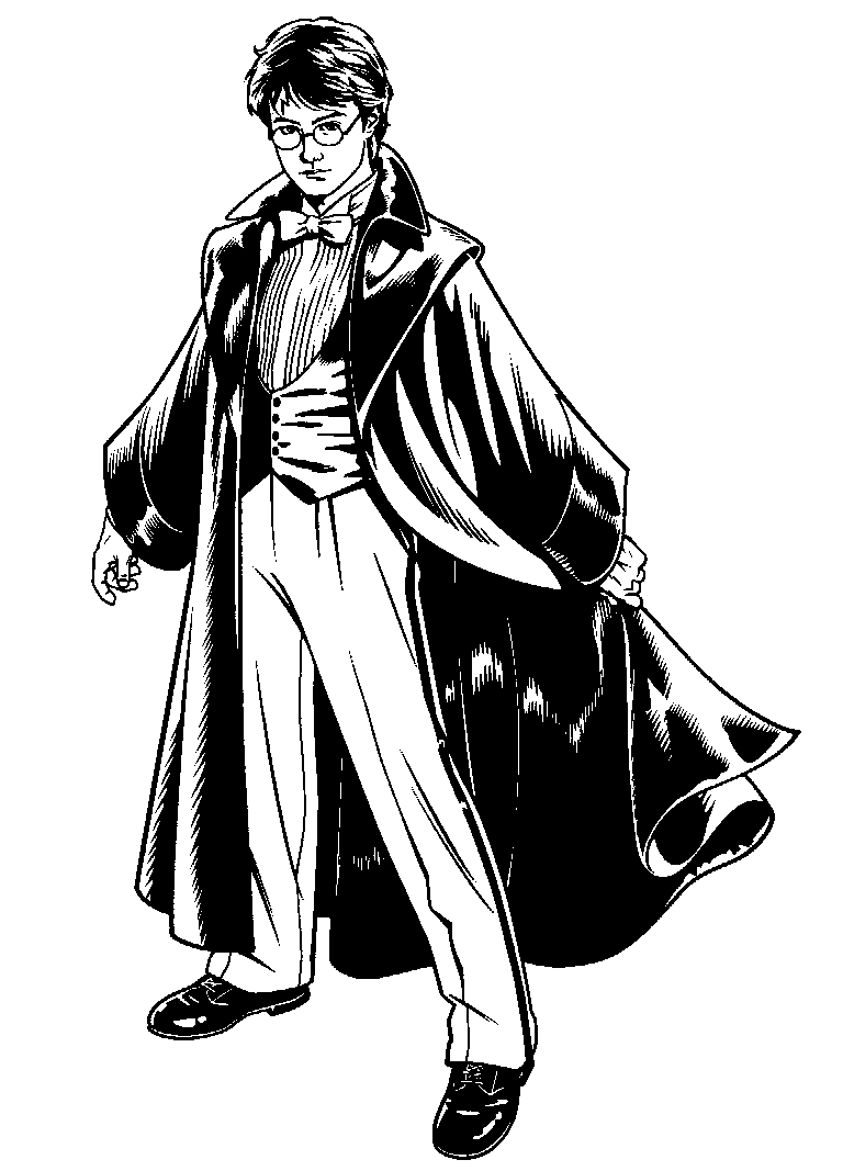 768x1067 Coloring Page Harry Potter