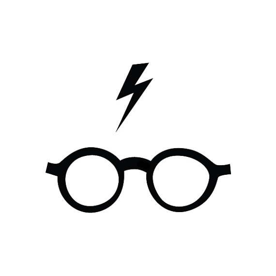 570x570 Harry Potter Glasses Temporary Tattoo Set Of 2